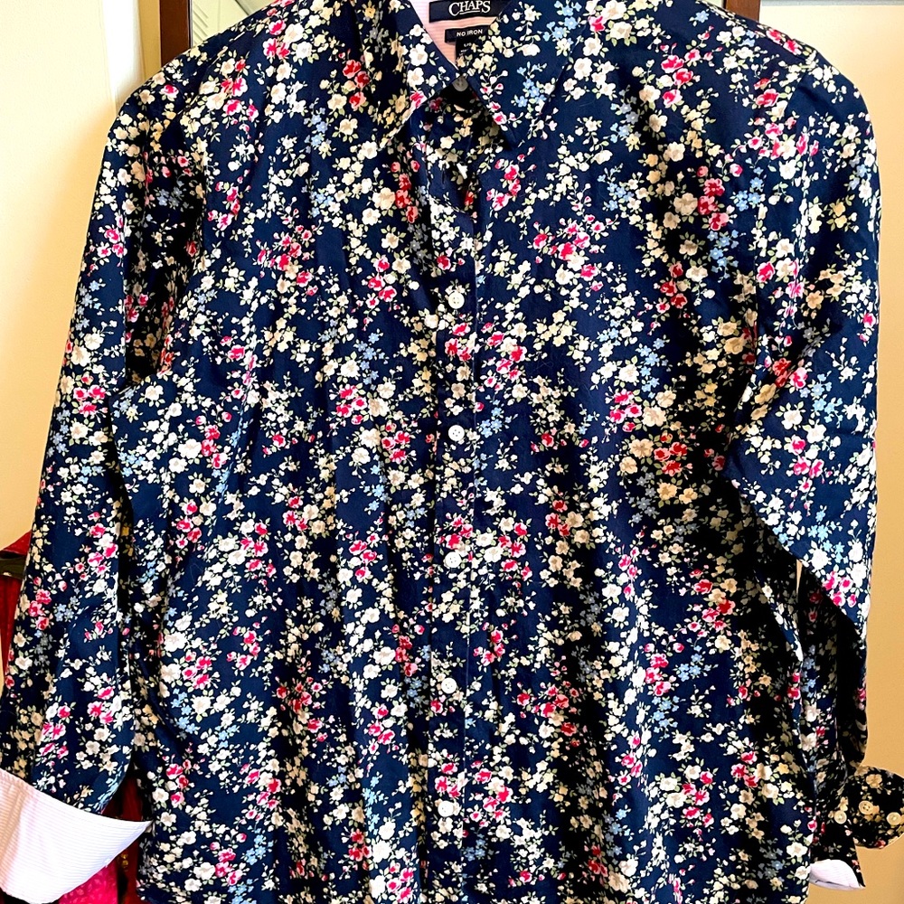 Chaps flowered shirt. Size large. A classic!